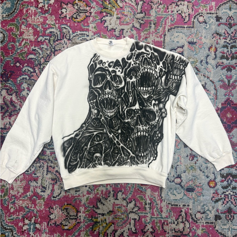 Los Angeles Apparel Hand Airbrushed Crewneck Sweater